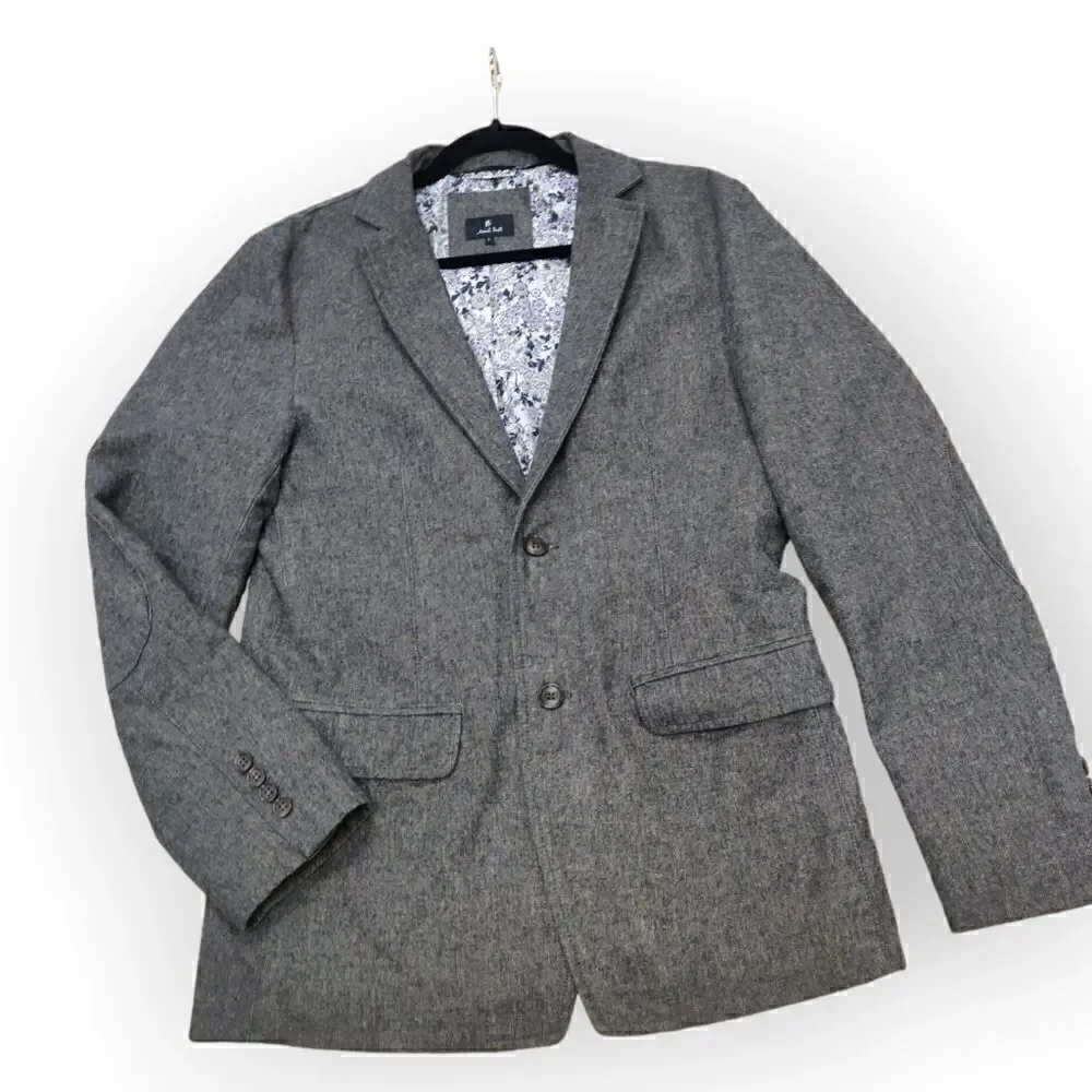Paul Saint Brown Gray 100% cotton button down blazer suit jacket size L